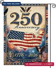 250th Anniversary America Garden Flag, 250 Anniversary USA Flag 1776-2026 Commem picture