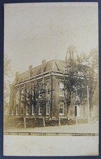 Monticello Missouri MO Lewis County Courthouse Real Photo Postcard RPPC c1910 picture