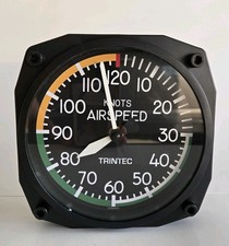 Wall Clock Trintec 8 in Aviation Airspeed Instrument Style - Collection Clock picture