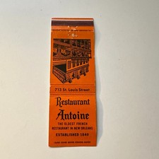 Restaurant Antoine New Orleans LA Vintage Matchbook Cover 5MB125-4 picture