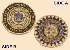 Philadelphia Police 16th District Challenge Coin 1#2 picture