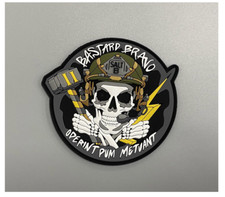 MARINE CORPS 2ND ANGLICO BASTARD BRAVO PVC PATCH WITH HOOK & LOOP picture