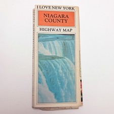 Vintage 1982 Highway Map of Niagara County New York picture