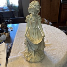 Vintage Universal Statuary Girl holding skirt up in gathering position Chalkwar picture