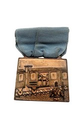 WWI French 40 Men 8 Horses American Legion Fraternal Group Ribbon c 1919 picture