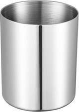 Silver Pencil Holder for Desk, 304 Stainless Steel Desktop Pen, Pencil Holder picture