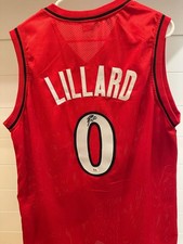 Damian Lillard Autographed Portland Trail Blazers #0 Jersey – PSA/DNA Authentic picture