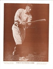 early Ty cobb Tigers Baseball Magazine m114 trimmed photo b2 picture