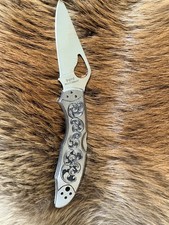 Hand Engraved Byrd Meadowlark 2 Knife BY04P2 2.93