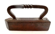 Antique DALE CO No 16 Tailors Sad Iron with Twisted Handle SOLID CAST IRON  picture