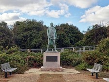 Fort Story Virginia Francois de Grasse Statue 1976 Gift from France 1970s picture