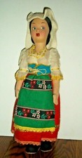 VINTAGE LENCI TYPE ETHNIC CLOTH Felt DOLL 12