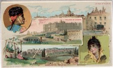 Vintage 1891 Arbuckle Bros. Coﬀee Advertising Trade Card depicting Madrid picture
