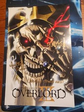 Overlord III anime promotional autographed signed poster picture