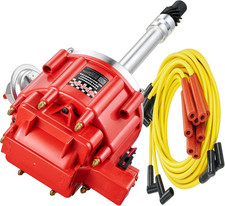 HEI Distributor 65K Coil with Spark Plug Wires 9000RPM, HEI Distributor for Chev picture