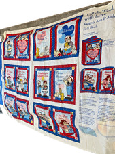 Vintage Raggedy Ann & Andy soft Cloth Book Fill the World w Love fabric set picture