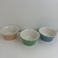 Vintage HALL Kitchenware 3 Custard Cups USA picture
