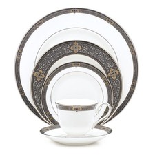 Lenox Unisex Vintage Jewel 5 Piece Boxed Set White Dinnerware picture