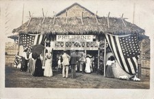 1904 St Louis World's Fair Philippine Village RPPC Photo Postcard COPY picture
