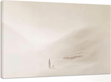 Jesus Leaves the 99 Sheep Wall Art Jesus And Lamb Canvas Wall Decor Framed picture