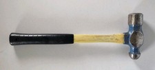 Vintage Vaughan Ball Peen Hammer Blue Head Fiberglass Handle Tool USA 7B 15