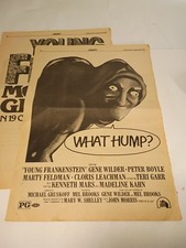 Young Frankenstein Hunchback Newspaper Advertisement Movie Promo Page Print 1975 picture