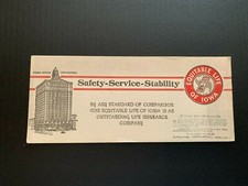 Vintage Equitable Life insurance Company Of Iowa Ink Blotter  picture
