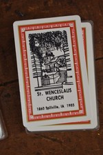Vintage St Wenceslaus Church Spillville IA Advertsing Deck of Cards picture