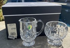 Waterford Crystal Lismore Footed Sugar Creamer Set NIB picture