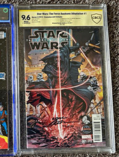 Marvel Star Wars Force Awakens Adaptation #1 CBCS 9.6 Creatorbox Variant Signed picture