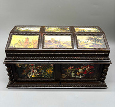Vintage 1976 Merle Norman Jewelry Music Box My Favorite Things Victorian Floral picture