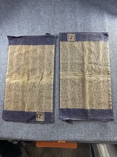 2 Vintage 100% Cotton FENDI 16.25” x 28” Hand Towels picture