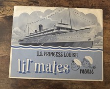 Vintage Menu Greenbrier Hackney’s S.S. Princess Louise Tribal Cover picture