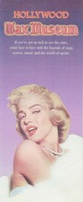 Hollywood Wax Museum Travel Brochure Marilyn Monroe Circa 2000 picture