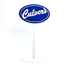 Miniature Culver’s Restaurant Drive-Thru Sign  6 1/2