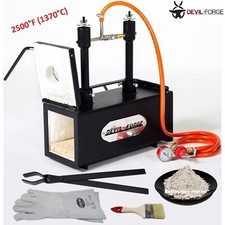 DEVIL-FORGE DFPROF2+2D Gas Propane Forge Farrier Burner Kiln +Tongs USA (NEW) picture