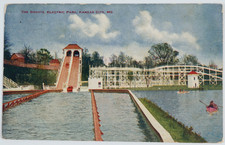 Vintage 1908 Postcard The Shoots Electric Park Kansas City MO Amusement Park picture