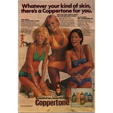 Coppertone Beautiful Tan Beautiful Skin 1977 Waikiki Hawaii Clipping SAH5-3 picture