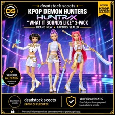 HUNTR/X Rumi Mira Zoey What It Sounds Like 3-Pack Mattel Creations NRFB picture