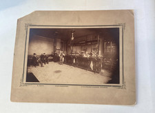 Historically Significant Large Cabinet Photo Bar Scene S. Boyd Chicago 1887-1891 picture