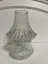 Vintage Clear Lamplight Farms Fairy Lamp Diamond-cut Crystal Glass From Austria picture
