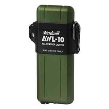 WINDMILL Lighter AWL-10 Green Turbo Waterproof and Windproof Japan New picture