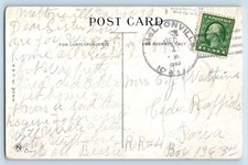 DPO (1886-1953) Meltonville IA Postcard Thanksgiving Greetings Fruits Embossed picture
