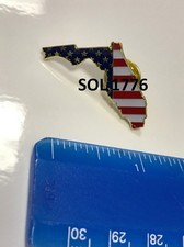 Florida State Lapel Pin FL US Flag American USA - Similar to Desantis picture