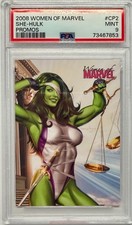2008 Rittenhouse Women of Marvel She-Hulk Promo Card #CP2 PSA 9 MINT picture