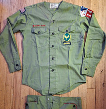 Vintage Boy Scout Uniform Lot Chicago Area Council Patch Vest Book PinewoodDerby picture