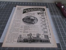 1963 Valle's Steak House, Make Valle's A Must New England, Print Ad  picture