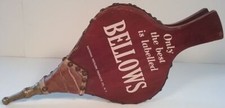 Bellows Bourbon Whiskey 1940's Bar Advertising Promo Fireplace Wood Leather picture