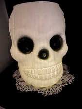 Vintage A.J. Renzi Skeleton Blow Mold Treat Basket picture