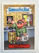 Topps Garbage Pail Kids autograph David Gross 2 auto 19/50 GPK 2020 Ashley Can picture